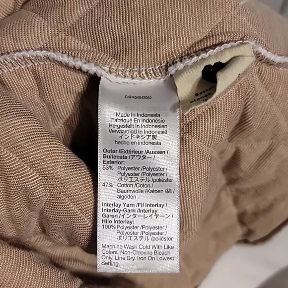 Madewell Swing Sweatshirt Womens XLarge Beige Quilted Boxy Cropped Cozy Lounge - Picture 12 of 12